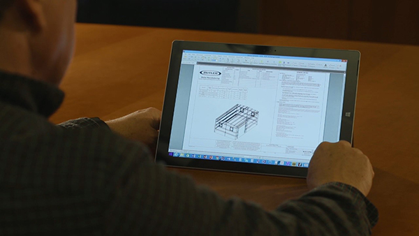 Butler electronic erection drawing system