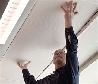 Metal Construction News, metal ceiling installation, marcy marro, product installation feature, march 2015