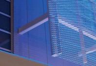 AMICO Architectural Metals' APEX03 Expanded Aluminum Mesh can be anodized, powder coated or painted with a Kynar/Duranar finish.