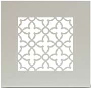 McNICHOLS Elegant Metals Series, part of McNICHOLS Designer Metals, includes Custom Designer Perforated Grilles available in stainless steel, brass, bronze and steel. Finishes include satin, mirror polish, statuary antique bronze, primed, baked enamel colors and powder coating colors.