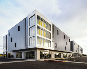 Storage Gets Stylish with Yellow Doors and Zinc Panels