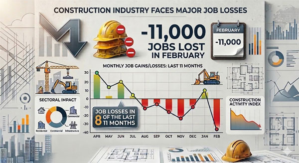 11,000 Jobs Gone: Why the Construction Industry Just Hit a Major Roadblock