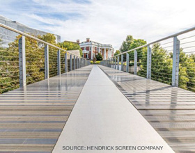 Engineered metal grating in urban landscapes