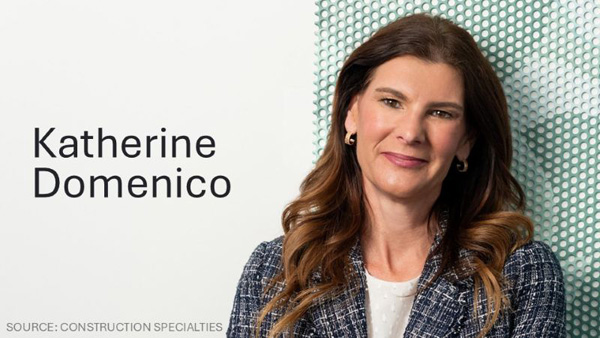 Katherine Domenico joins Construction Specialties as VP of NA sales