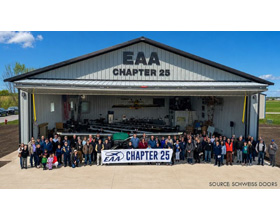 Schweiss donation helps EAA Chapter 25 build new hangar