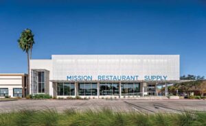 Mission Restaurant Supply building. 