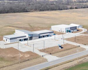An aerial view of Pacesetter Church