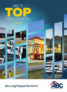 Associated Builders and Contractors (ABC) released its 2024 Top Performers lists recognizing its contractor members’ outstanding achievements in safety, quality, inclusion, and project excellence.