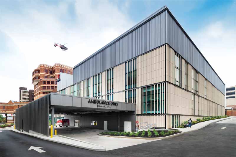 Courtesy Kingspan Insulated Panels North America The emergency room of UC Health in Cincinnati, Ohio,