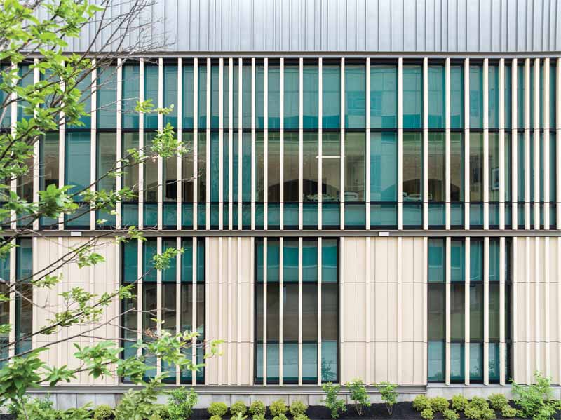 Courtesy Kingspan Insulated Panels North America Insulated metal panels on a healthcare facility.