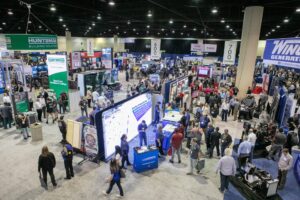 Courtesy SPFA This photo shows the exhibit floor of the SprayFoam Convention and Expo, set to take place February 9 to February 12 in Daytona Beach, Fla.