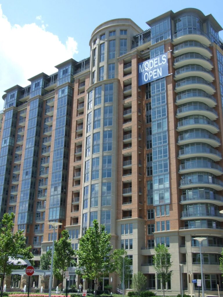 Tall building with windows