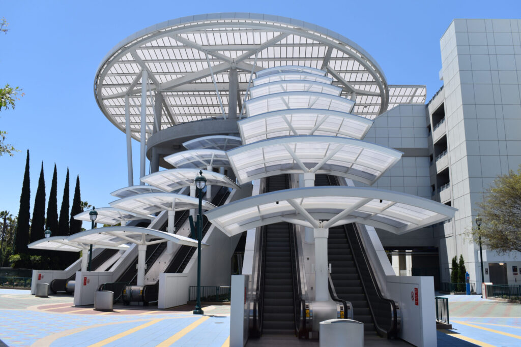 stairway at parking structure