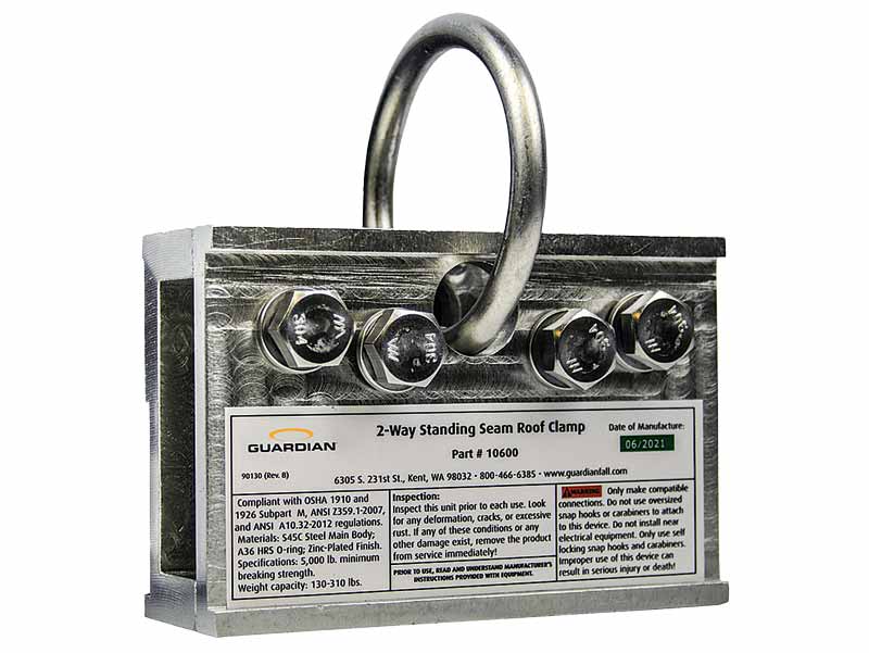 Courtesy Dynamic Fastener A photo of a standing seam roof clamp.