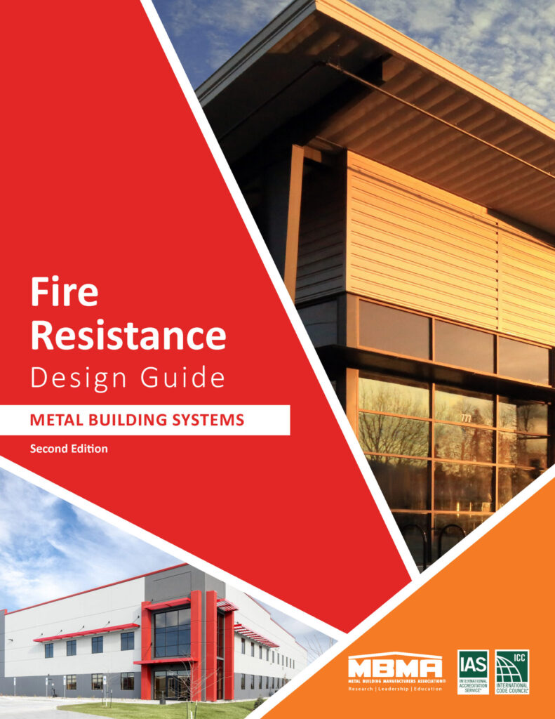 front cover of the Metal Building Manufacturers Association's (MBMA) Fire Resistance Design Guide for Metal Building Systems, Second Edition