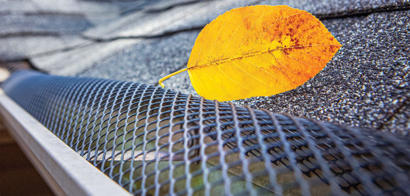 Photo © Suzanne Tucker/Courtesy Wallner Expac closeup view of an Expanded Metal Gutter Guard