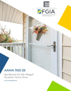 Courtesy Fenestration and Glazing Industry Alliance An updated cover for a specification from the FGIA.