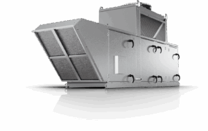 Photo courtesy Greenheck A photo of a make-up air unit from Greenheck