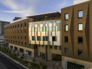 An Arizona State University building that uses ALUCOBOND PLUS panels from 3A Composites. 
