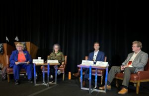 Photo courtesy FGIA A group of four panelists at the FGIA Fall Conference.