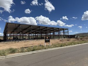 The construction of a new manufacturing facility of Tri-State Metal Roofing Supply. 
