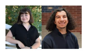 Headshots of Abigail Weston and Lorance Shabo, the winners in the undergraduate and graduate divisions of MBMA's 2025 Student Design Competition. 