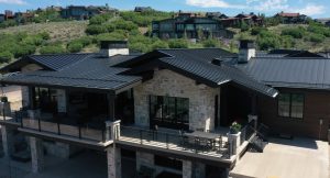 A home in Promontory, Utah, one of the winners of the Metal Roofing Alliance's Best Residential Metal Roofing Project for the first quarter of 2006. 